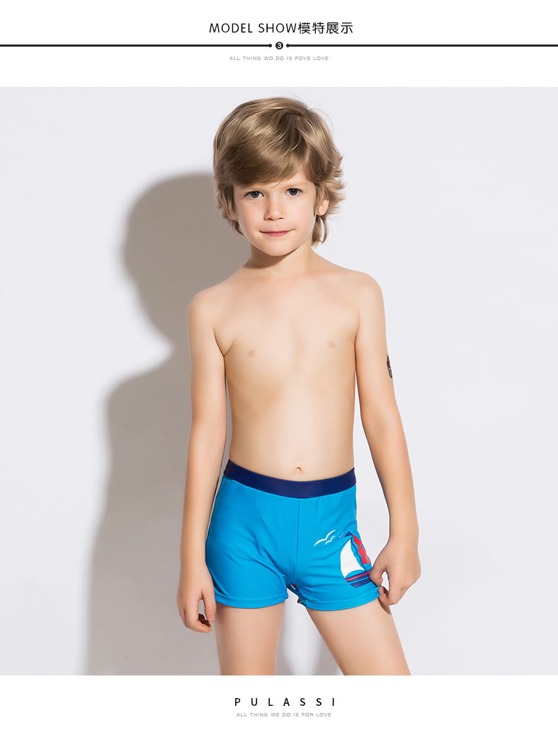 Plasch boy bơi thân lớn cậu bé nhanh chóng làm khô góc phẳng kỳ nghỉ hè phim hoạt hình dễ thương trẻ em đồ bơi nam trẻ em - Bộ đồ bơi của Kid đồ bơi nàng tiên cá