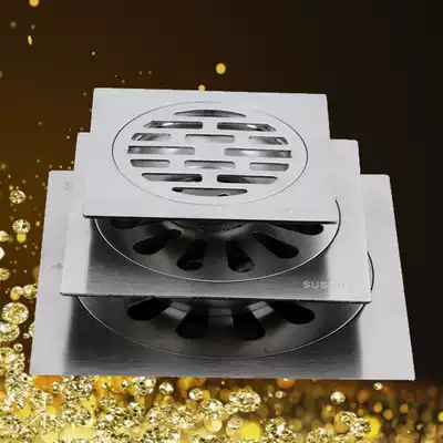 304 stainless steel roof floor drain Outdoor large displacement garden roof in-line PVC50 75 110 tube 12 15CM