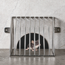 Stainless steel side row wall row anti-blocking cover Roof floor drain corner roof horizontal drain sewer drain outlet filter