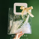 Souvenir bag, portable empty box, wedding transparent candy box, high-end wedding bridesmaid gift bag, high-end gift bag