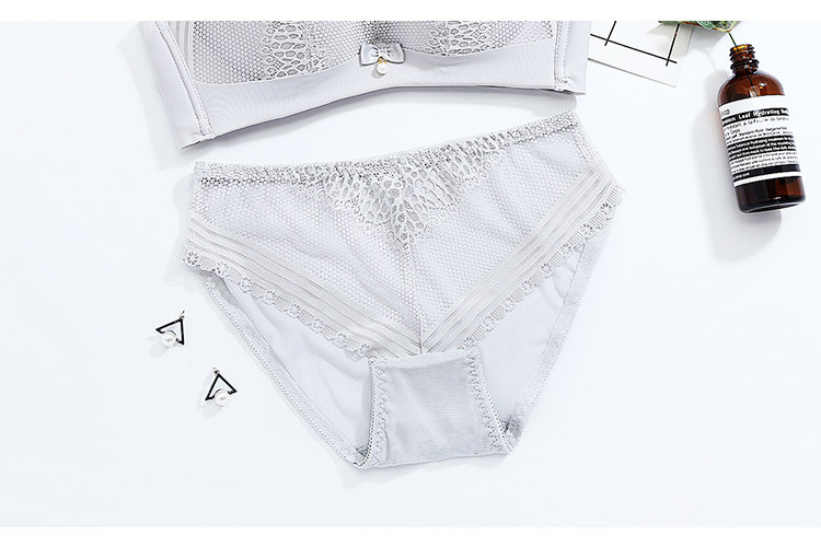 T295 quần lót phù hợp Sexy tóm tắt vừa và thấp eo lưới quần lót trong mờ rỗng nóng quần lót lọt khe xẻ đũng
