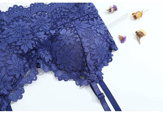 Áo lót ren không bó sát gợi cảm Top Bra Chống eo nữ sinh Đồ lót trắng mỏng T255 áo lót 2 dây