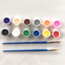 diy Watercolor painting Acrylic paint Non-woven fabric Graffiti painting Plaster doll paint stall coloring painting toys