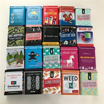 Buy 1 get 1 can Creative hipster iron box band-aid breathable cute waterproof cartoon band-aid oktaut stop bleeding