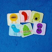Very cute special shape cartoon little monster Band-aid square waterproof band-aid 50 pieces