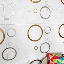  Wall stickers self-adhesive waterproof anti-collision stickers Modern simple living room TV background wall pure black and white decorative wallpaper wall stickers