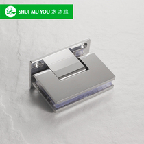 Boutique 304 Stainless Steel Bathroom Hinge Without Frame Door Drawing Shower Room Matt Glass Door Hinge J90 Solid