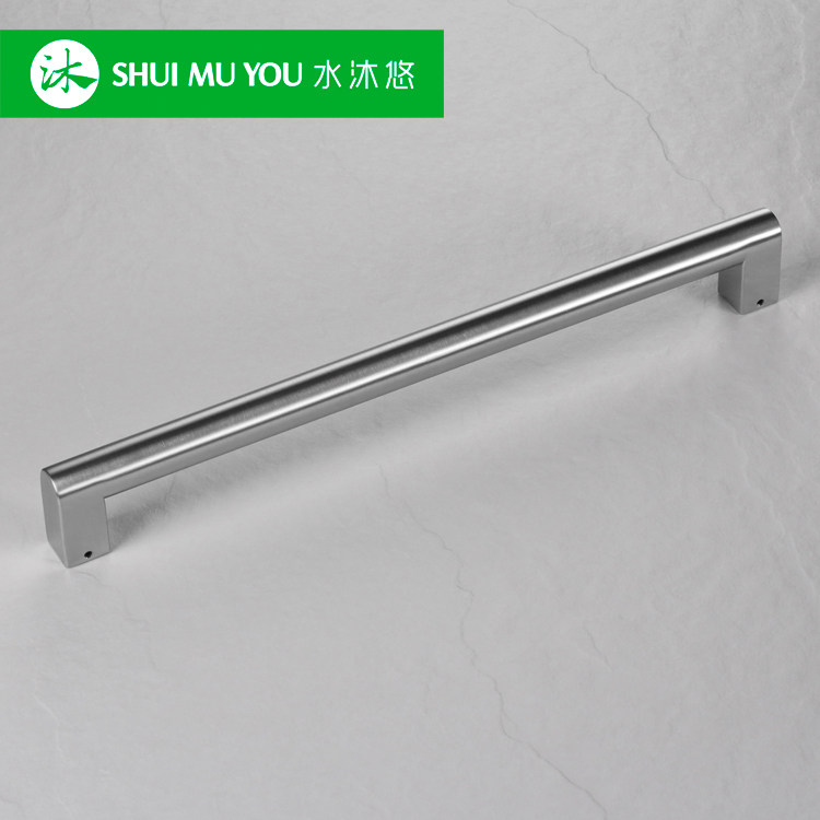 Water body wash custom high end wooden door single side door handle 304 stainless steel handle book for matte black drawing