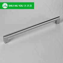 Water body wash custom high end wooden door unilateral door handle 304 stainless steel handle book for matte black wire drawing