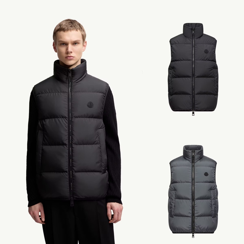 Xiaopang Genuine Moncler 26Fw Men's Gabas Stand Collar Zipper down Vest