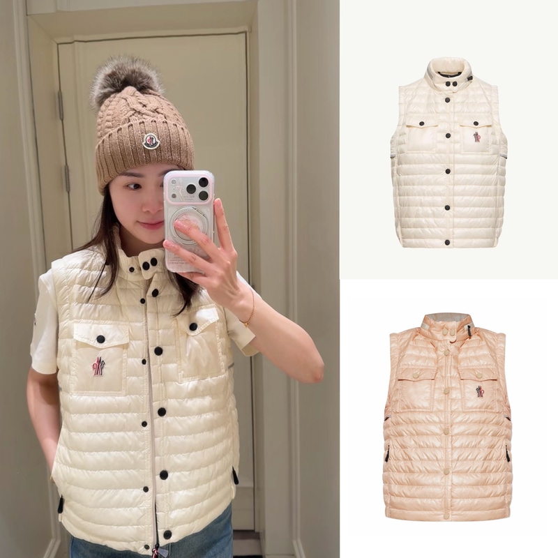 Xiaopang Genuine Moncler 26Ss Women's Gumiane Sleeveless Hooded down Vest
