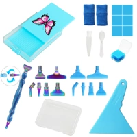 Голубая бриллиантовая блюда с бабочкой (№ 4)