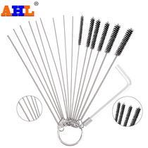 Motorcycle universal carburetor stainless steel cleaning brush 15-piece set carburetor cleaning brush set in stock