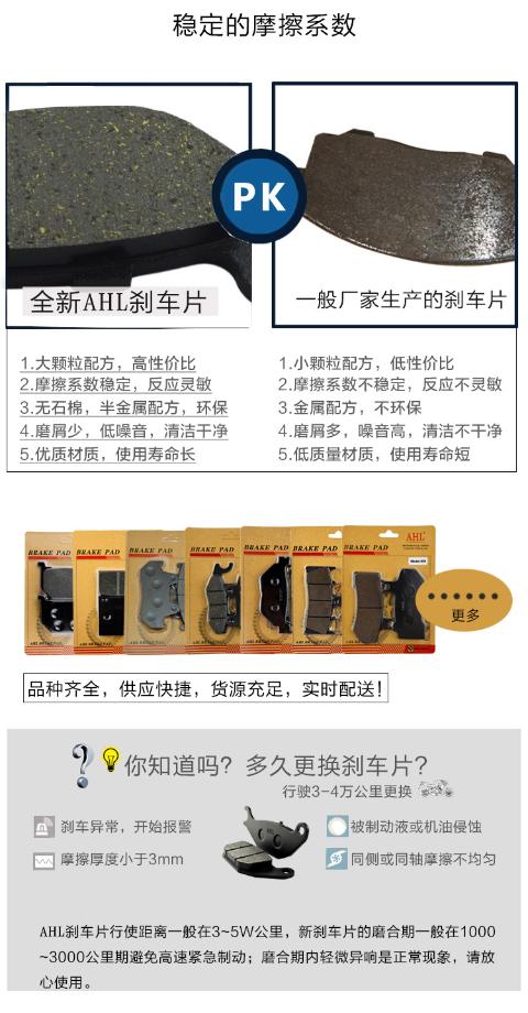 AHL thích nghi Honda Wang Chunlan Leopard CBT125 CB125T má phanh trước phanh đĩa phanh trước - Pad phanh giá má phanh xe máy
