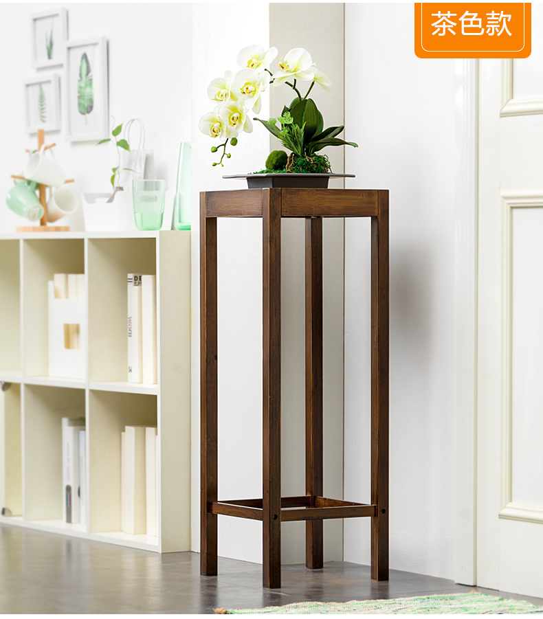 Phong cách châu Âu phòng khách kệ hoa nhiều lớp trong nhà Trung Quốc hoa đứng sàn gỗ rắn xanh tăng ban công chậu hoa chậu giá gỗ - Kệ mẫu kệ gỗ đẹp