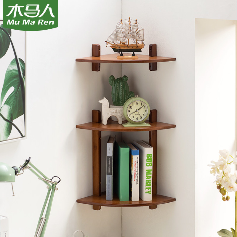 Solid wood wall corner wall decoration shelf wall wall wall wall wall wall wall wall wall shelf wall panel partition