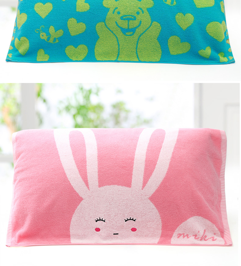 Jie Li Ya Gối Cotton dày để tăng hoạt hình dễ thương thấm nước mềm mại bốn mùa khăn gối thoáng khí khăn gối
