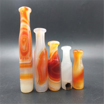 Natural agate dry cigarette holder one figure a playful smoke bar smoke pot smoke pipe smoke with old-fashioned dry smoke bag fit