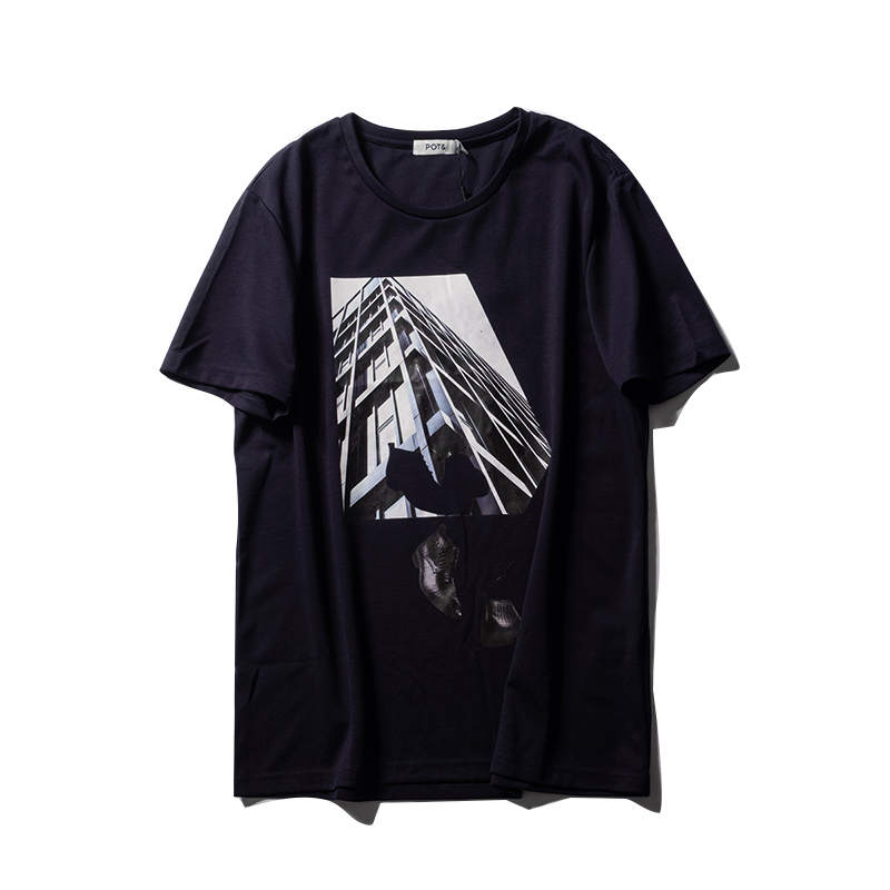 Ar Cool Black Technology! Must-Have Items for Everyone~ Summer Men's Sports Casual Elastic Base Layer Short-Sleeve T-Shirt with Round Neck