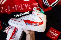 (Whale Star)Coke to add ice Original design Air Force One hand-painted transformation AF1 handmade fee does not include shoes