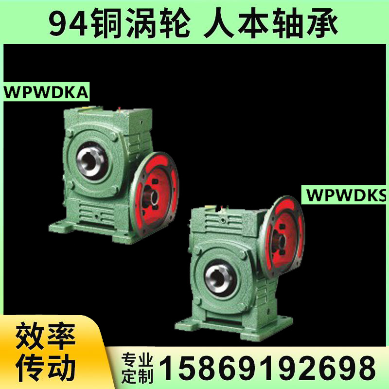 WPWDKA WPWDKS Worm Wheel Worm Rod Reducer Variable-speed Gear Box with motor upright input-output hole