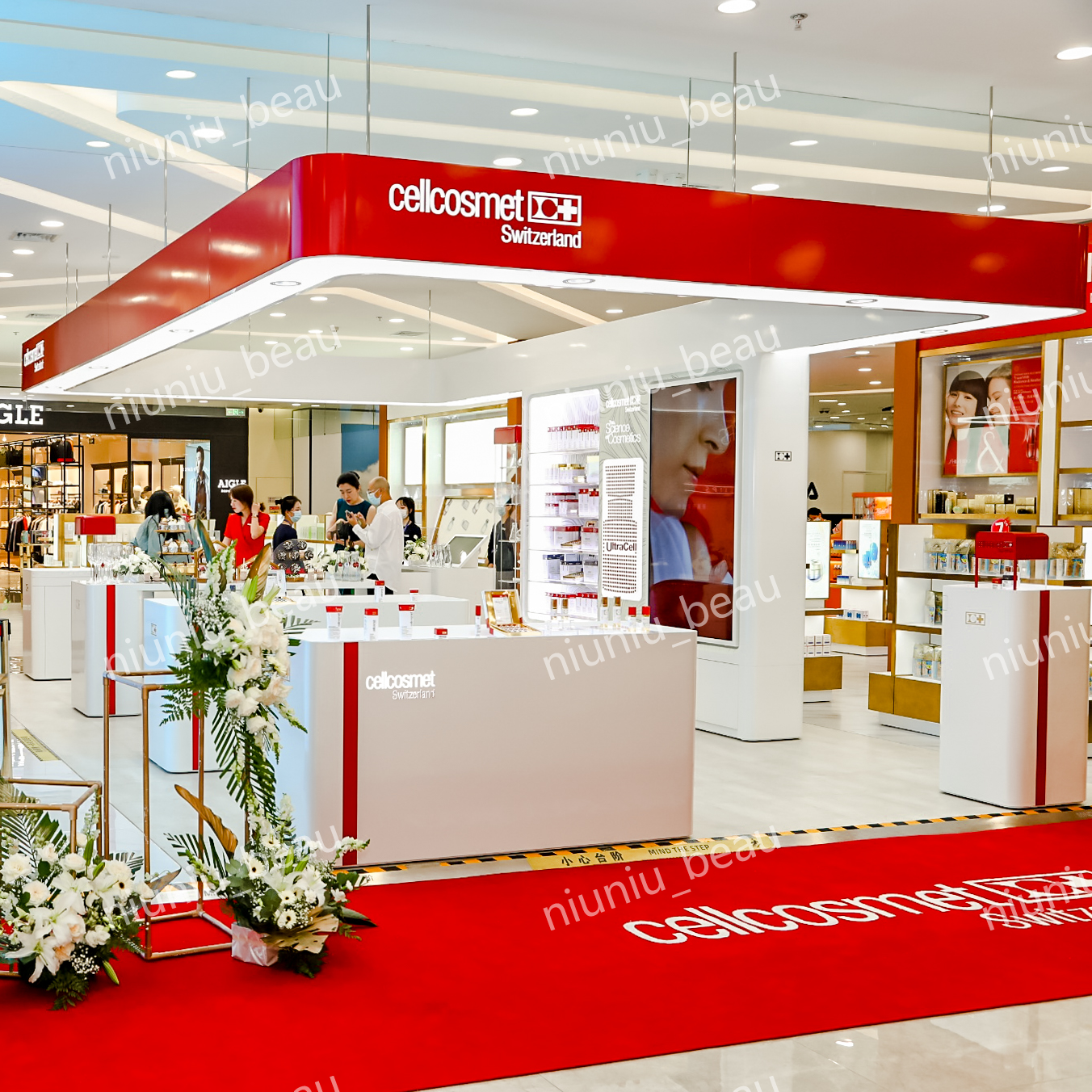 Распродажный гель для массажа Cellcosmet Swiss Ruiyan, увлажняющая вода, омолаживающий крем для глаз, коробка повреждена