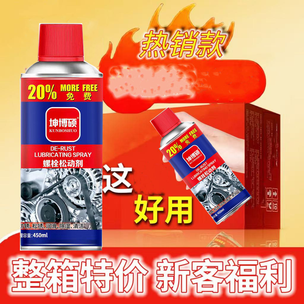 Rust Remover, Anti-Rust Lubricant, Car Screw and Bolt Loosening Agent, Door Lock Steel and Metal Rust Removal Lubricant