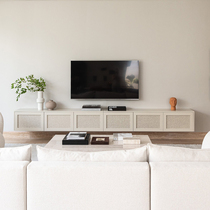 Valley and simple Nordic TV cabinet wall-mounted jute cabinet porch cabinet designer TV cabinet