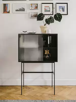 Valley and original light luxury Nordic wine cabinet display cabinet glass cabinet storage cabinet side cabinet porch home accommodation ins cabinet