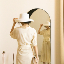  Valley and temple inspired villa designer Arch Nordic full-length mirror Shadow Fitting mirror Floor-to-ceiling mirror Full-body mirror