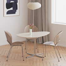 Valley and Korean small furniture restaurant shaped egg table ins style simple double table afternoon tea table