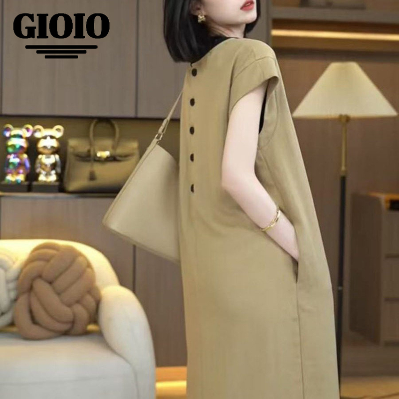 Authentic High-End Light Luxury Elegant Slimming Dress for Women, Loose Plus-Size Summer New Stylish Unique Long Dress Authentic High-End Light Luxury Elegant Slimming Dress for Women, Loose Plus-Size Summer New Stylish Unique Long Dress