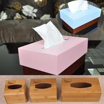 Bamboo Paper Tapping Box Hotel Cafe Tapping Box Restaurant Napkin Box Living Room Home Car Tissue Box