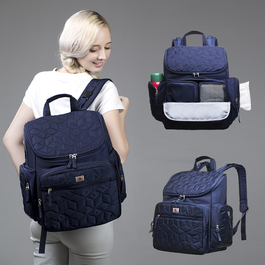 2021 new fashion mommy bag light and versatile large capacity double shoulder back mother and baby hand baby out for summer