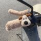 Electric handlebar cover winter plush motorcycle handlebar cover battery car warmer cute cartoon plush warm cycling