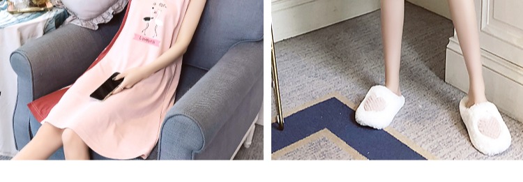 2018 mới dây đeo váy ngủ nữ mùa hè cotton cô gái đồ ngủ mùa xuân và mùa hè không tay phiên bản Hàn Quốc của dịch vụ nhà dễ thương đầm ngủ 2 dây