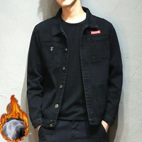 Японская ретро джинсовая демисезонная трендовая утепленная куртка для отдыха, оверсайз