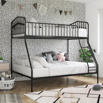 Modern mother and son bed upper and lower bed iron bed small family type 1 m 8 Children bed low and low bunk bed Two-layer adult environmental protection