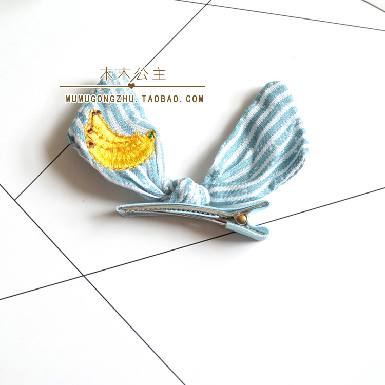 Phụ kiện tóc của trường trung học cơ sở, hoa đầu, mũ nón của học sinh trung học, thêu bông sọc, vòng tóc tình yêu trái cây, kẹp tóc dây tóc shop phụ kiện tóc