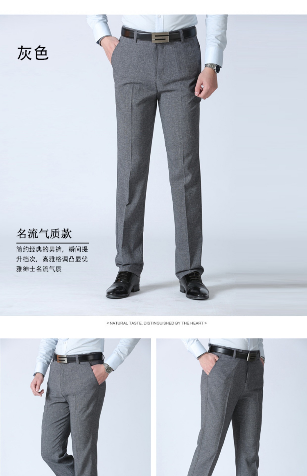 Mùa xuân và mùa hè mỏng phần trung niên nam giản dị quần thường nam lỏng lẻo quần lanh kinh doanh quần eo cao cha bộ quần áo thể thao nam