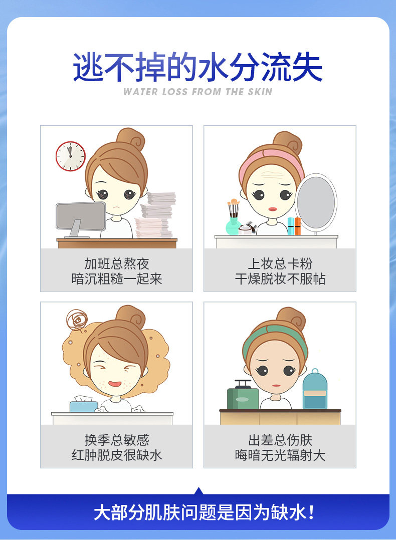 韩国进口 美迪惠尔 水库针剂面膜 22片 补水保湿 图3