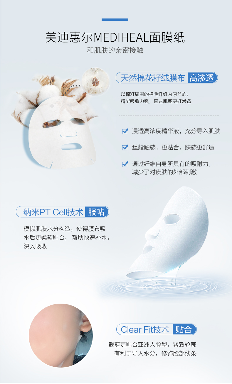 Mặt nạ cây trà trung bình / nước Meddy Whirlpool Hàn Quốc Kelaisi kết hợp 20 miếng mặt nạ laneige