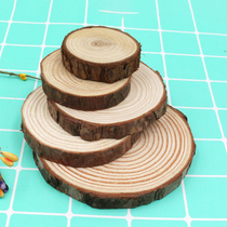 Log sheet ultralight clay People occasionally hand finished base hand painted round wood sheet wood chip model making