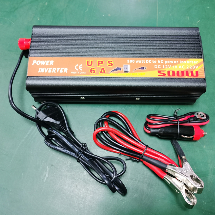 500W Inverter Power Supply 12V/24V to 220V with Charging Ups Uninterruptible Power Converter Automatic Switching