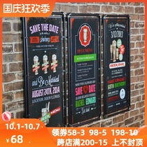 American retro pendant Bar Cafe Wall decoration iron industrial wind wall decoration creative personality decoration