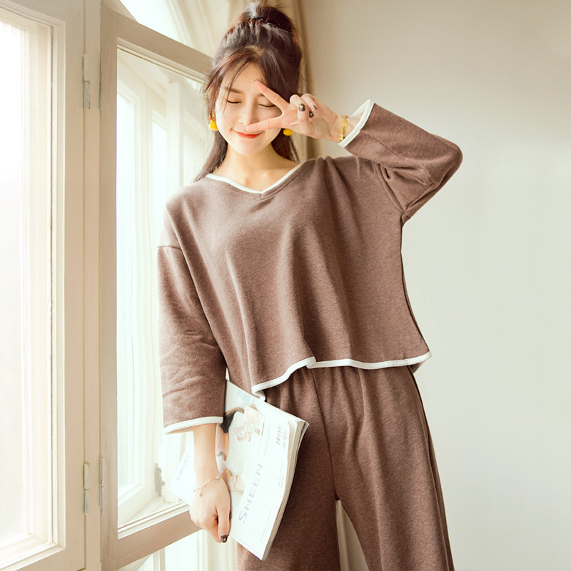 Pyjama pour femme en Coton à manches - Ref 2994704 Image 3