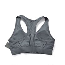 Out of kou outer single sports bra fitness bra I-shaped vest summer thin hollow breathable mesh quick drying with chest pad