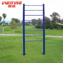 Outdoor fitness equipment outdoor fitness equipment rib wood frame outdoor path School Park rib horizontal bar combination