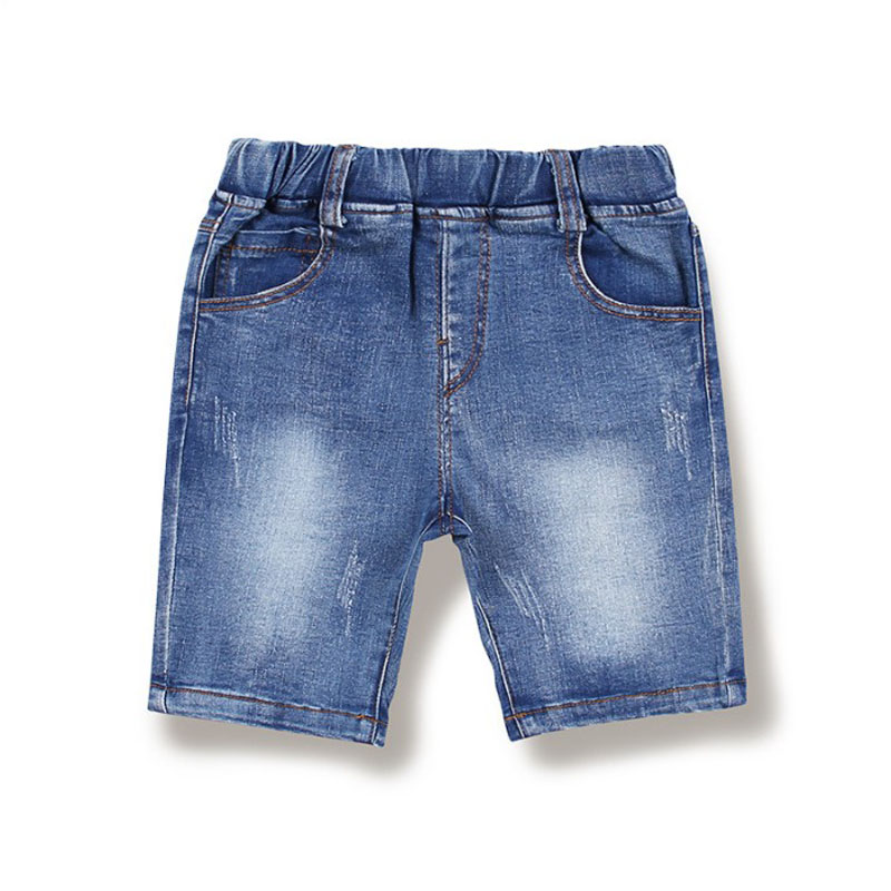 Zero also brand children clothes 2019 Summer new middle children pure color Chauffo Waist Pure Cotton Jeans Children clothing pants