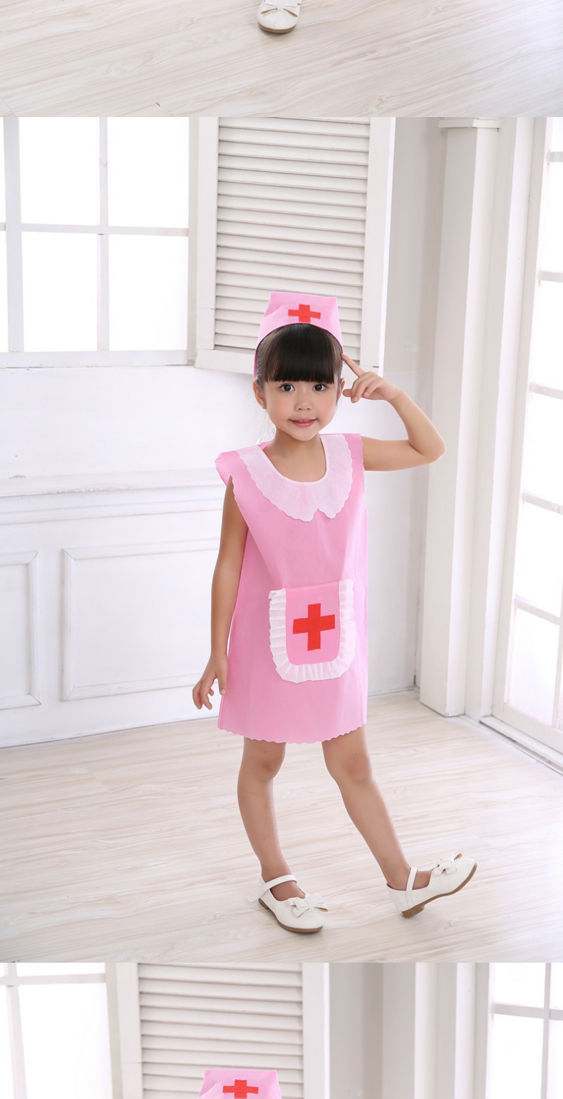 Halloween bảo vệ môi trường quần áo trẻ em trình diễn thời trang trang phục handmade y tá mẫu giáo trình diễn catwalk cha mẹ trẻ trrang phục khiêu vũ cho bé